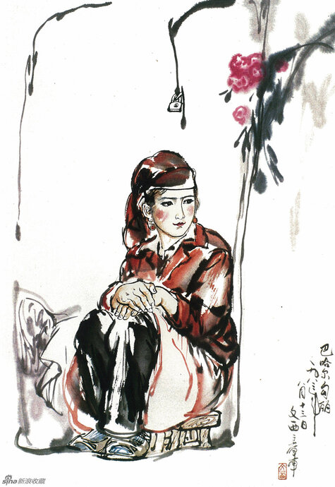 巴哈尔勾丽 69cm×45cm 1983年 - 副本